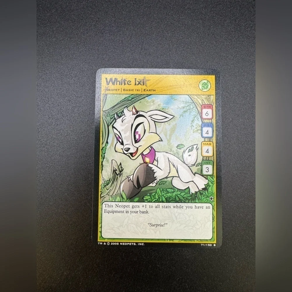 Neopets TCG 71/150 White Ixi Darkest Faerie Basic Uncommon NM